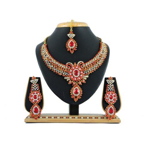 Generic Women’s Alloy Necklace set (Red)