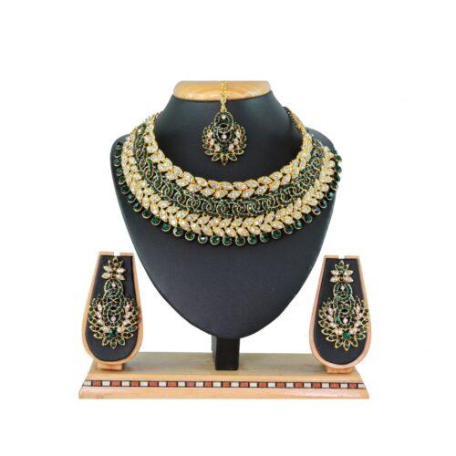 Generic Women’s Alloy Necklace set (Green)