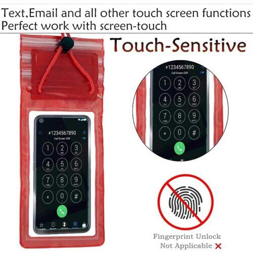 Pack Of_3 Waterproof Bag Pouch For Phones Touch Sensitive Transparent Cover (Color: Assorted)