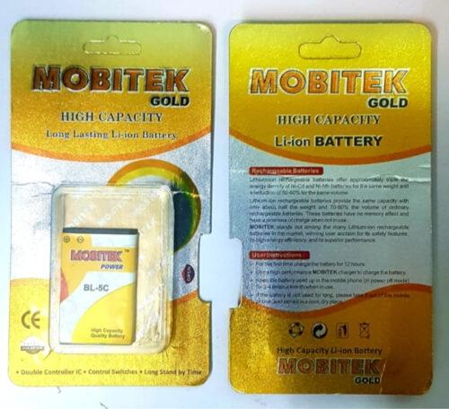 Pack Of_2 Mobitek 5C Battery (Color: Assorted)