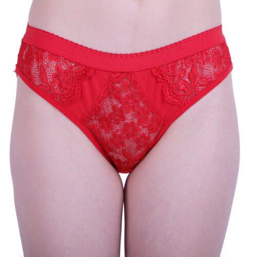 Women’s Cotton Bra And Panty Set (Material: Cotton (Color: Red)