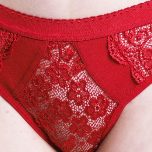 Women’s Cotton Bra And Panty Set (Material: Cotton (Color: Mehroon)