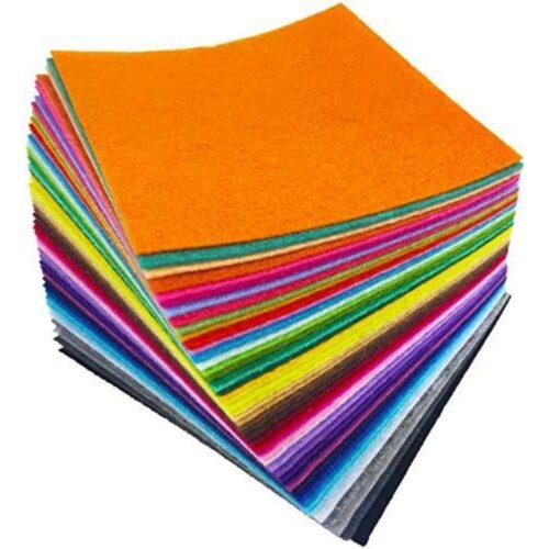 Generic Pack Of_5 Velvet Foam Sheet (Color: Assorted)