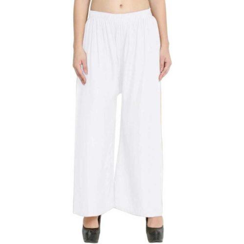 Generic Women’s Rayon Palazzo (Color:White)