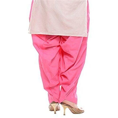 Generic Women’s Cotton Solid Patiyala (Color:Baby Pink)