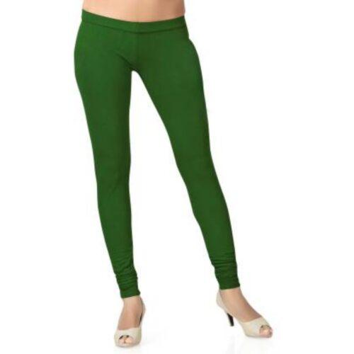 Generic Women’s Cotton Leggings (Color:Green)