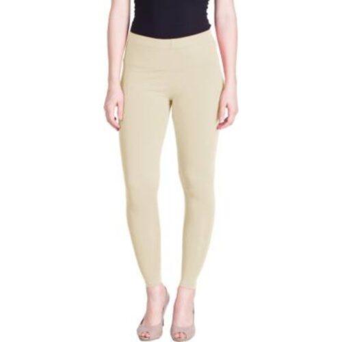 Generic Women’s Cotton Leggings (Color:Cream )