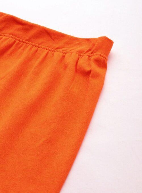 Generic Women’s Cotton Leggings (Color:Orange)