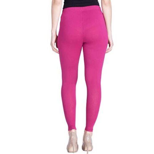 Generic Women’s Cotton Leggings (Color:Magenta)