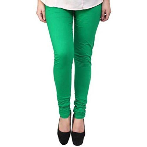 Generic Women’s Cotton Leggings (Color:Light Green )