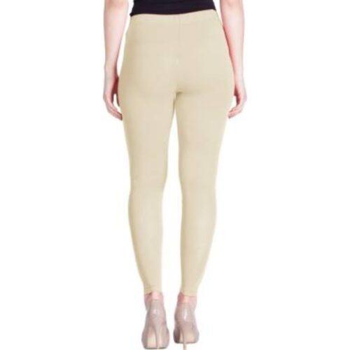 Generic Women’s Cotton Leggings (Color:Cream )