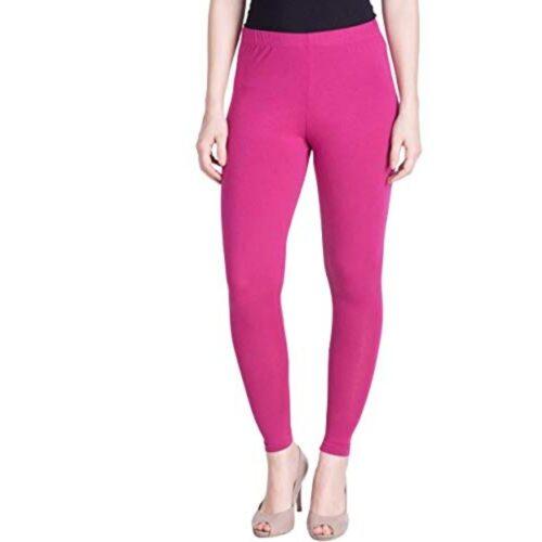 Generic Women’s Cotton Leggings (Color:Magenta)