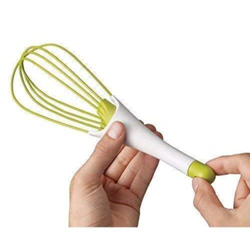 Generic Pack Of_5 Fold Able Plastic Whisk Beater Hand Blender Mixer Froth Whisker Lassi Maker (Color:Assorted) - Image 6