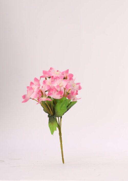 Generic Artificial Flowers Bunch Bouquet Of Pink Blossoms For Home Decoration (Color: Pink, Material: Silk Polyester)