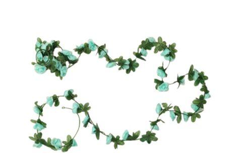 Generic Artificial Flower Creeper Hanging Rose Garland For Home Decoration (Color: Blue, Material: Silk Polyester)