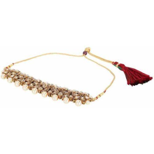 Generic Women's Chocker , Earring And Maang Tikka Set - Image 4