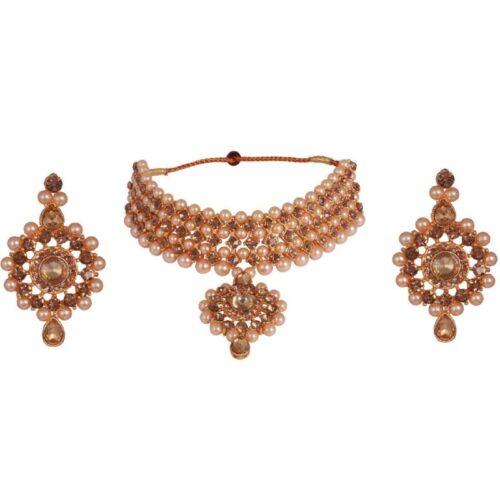 Generic Women’s Chocker , Earring And Maang Tikka Set