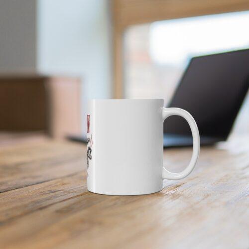 Ceramic Gorila Desing Printed Coffee Mug (Color: White, Capacity:330ml) - Image 3