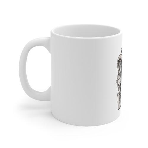 Ceramic Gorila Desing Printed Coffee Mug (Color: White, Capacity:330ml) - Image 5