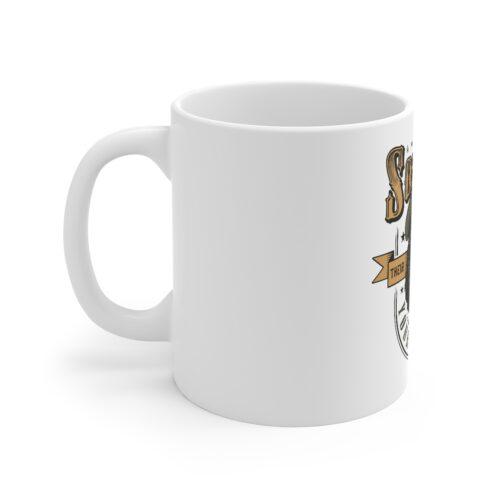 Ceramic Gorila Desing Printed Coffee Mug (Color: White, Capacity:330ml) - Image 4