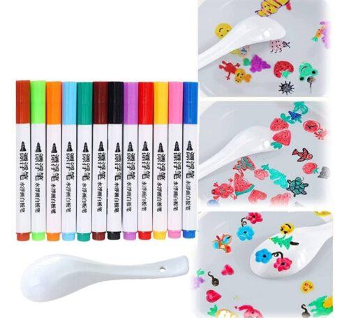 Generic 12 Piease set Colorful Magical Water Painting Pen the Drawing Water Kit Set Toys Gifts (Assorted)