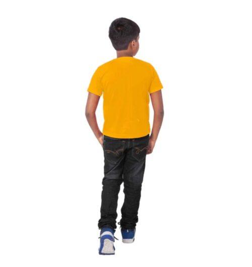 Generic Boys Cotton Will Be Cool Half Sleeve TShirt (Mustard)