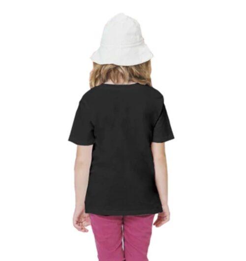 Generic Girls Cotton Rowdy Baby Half Sleeve TShirt (Black)