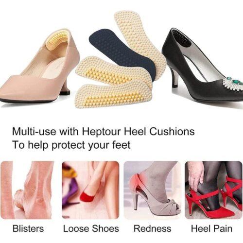 Generic Pack Of_3 Silicone 4d Heel Liner 1 Pairs Cushions Insoles (Assorted) - Image 4