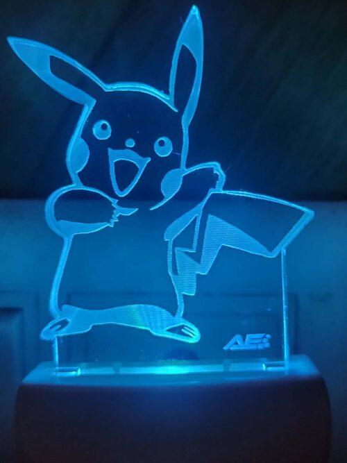 Generic Pikachu Multi Color Changing AC Adapter Night Lamp