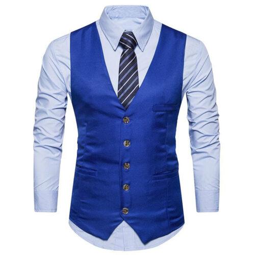 Blue Color Men’s Party Wear waistcoat Ethnic Jacket