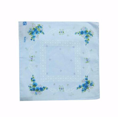 Generic Pack Of_8 Desinger Flower Medium Size Handkerchiefs (Color: Multi Color)