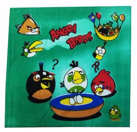 Generic Pack Of_8 Angry Bird Small Size Handkerchiefs (Color: Multi Color)