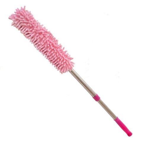 Generic Multipurpose Microfiber Cleaning Duster With Extendable Telescopic Wall Hanging Handle (Color: Assorted)