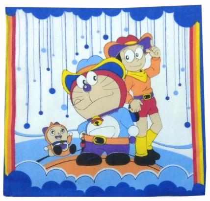 Generic Pack Of_8 Doreman With Nobita Small Size Handkerchiefs (Color: Multi Color)