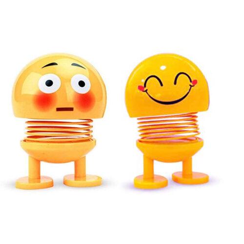 Generic 4 Pcs Set_Moving Head Smiley Spring Doll (Yellow)