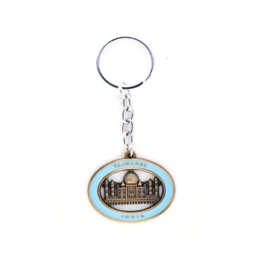 Tajmahal keychain Blue and Pink (Color: Assorted)