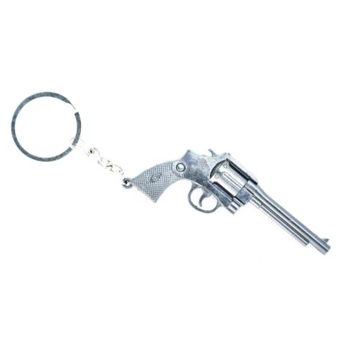 Gun Black Metal Key Chain (Color: Assorted)