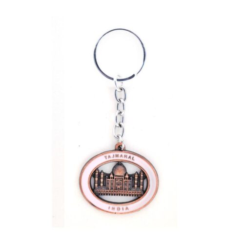 Tajmahal keychain Blue and Pink (Color: Assorted)