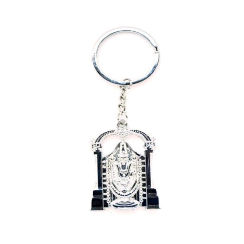 Lord Venkateshwara Copper metal and Silver key Chain (Color: Assorted) - Image 3