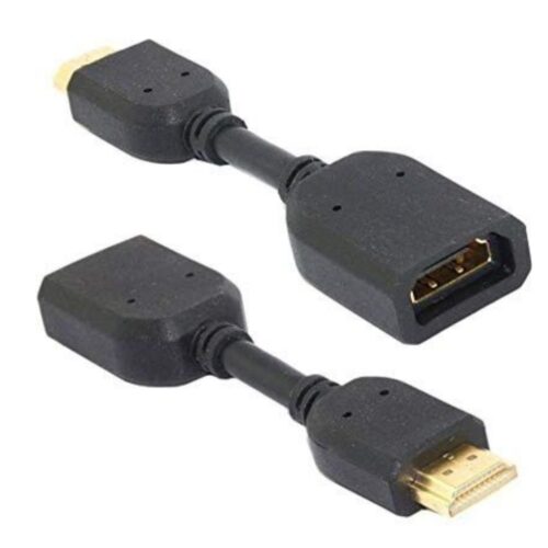 Male to Female HDMI Cables 0.1 (Black) - Image 3