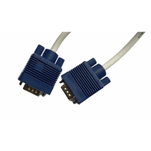 VGA Cable Male to Male 3 Yards Supports PC, Monitor, TV, LCD_LED, Plasma, Projector, TFT (White)