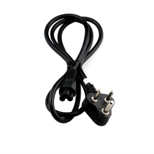 Supreme Quality 1.2 Meter 3Pin Power Cord for Laptop (Black)