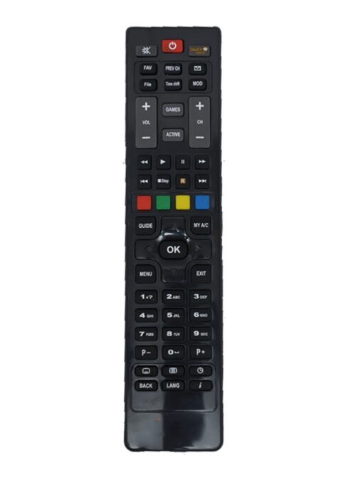 DTH Set Top Box Remote (With Recording), Compatible With Dish TV+ Hd Set Top Box Remote_Old Remote Functions Must Be Exactly Same (Color:Multi)