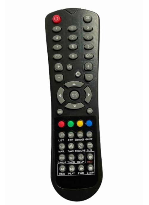 Set Top Box Remote With Recording, Compatible With Siti Cable Set Top Box Remote Control_Old Remote Functions Must Be Exactly Same (Color:Multi)