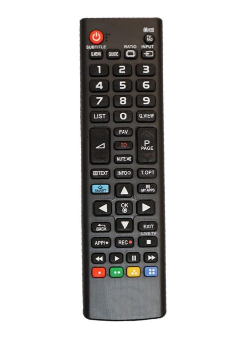 Remote No. URC 122 With Basic Smart And 3D Functions (No Voice Command), Compatible With LG LCD_LED_3D Plasma TV Remote Control (Color:Multi)