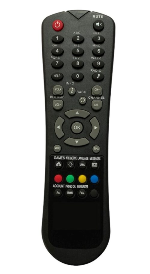 Set Top Box Remote No. 3, Compatible With Hathway Set Top Box Remote Control_Old Remote Functions Must Be Exactly Same (Color:Multi)