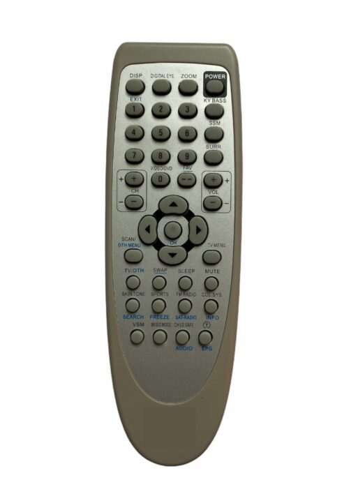 Crt TV Remote No. 115, Compatible With Onida TV Remote Control_Old Remote Functions Must Be Exactly Same (Color:Multi)