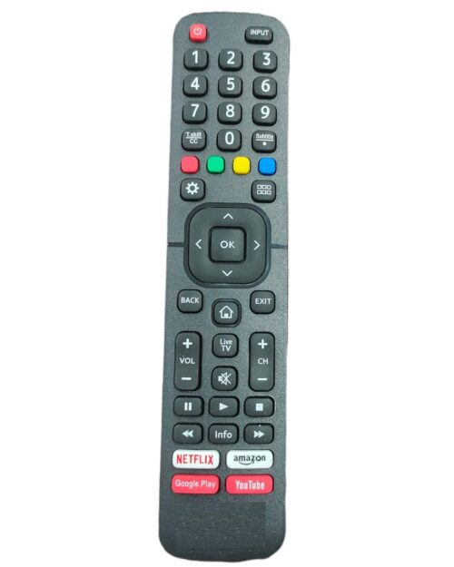 Remote with YouTube, Netflix and Prime Video (No Voice), Compatible with Vu Smart TV LCD/LED Remote (Exactly Same Remote will Only Work)