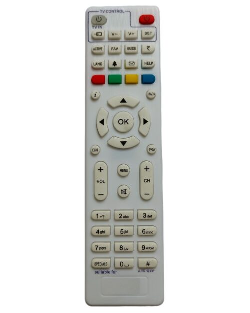 DTH Remote No. 940 (White) , Compatible for Videocon D2H Set Top Box Remote (Exactly Same Remote will Only Work)