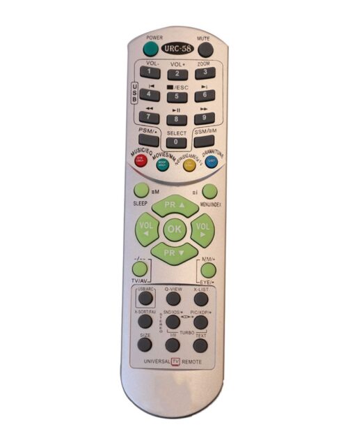 CRT TV Remote No. URC58, Compatible with LG CRT TV Remote Control (Exactly Same Remote will Only Work)